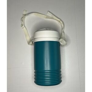 Igloo Vintage 1 QT Jug Cooler Water Thermos Insulated Teal w/ strap